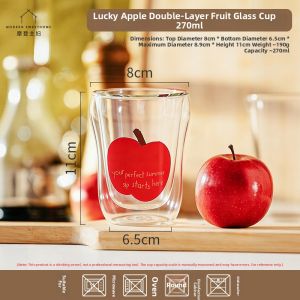 MODERN SWEETHOME | Double-layer High-boron Silicate Heat-resistant Glass Drinking Cup for Home Use