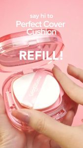 [Refill] Glad2Glow Perfect Cover Cushion 11g 6 Shades Matte Finish Make Up BB Cream CC Cream Bedak Foundation