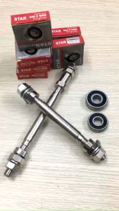 [FREESHIP MAX] BỘ TRỤC ĐẶC DÙNG BẠC ĐẠN MẠ BẠC CHO MOAY Ơ XE ĐẠP Chất lượng cao Trục Rỗng Trước Và Sau Cho Xe Đạp - Lazada