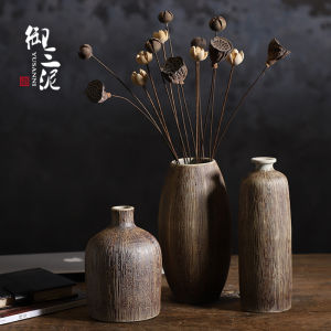 Bình Hoa Gốm Sứ Phong Cách Cổ Điển Trang Trí Phòng Khách Bình Hoa Khô Có Thể Trồng Trong Nước Bình Hoa Gốm Sứ Kiểu Nhật Bản