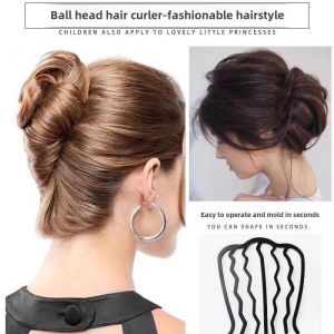 Lounger Hair Device Hairpin Hair Plug Bun Updo Tools U-Shaped Plug Comb Lazy Hair Braiding Artifact Hair Clip Hairpin