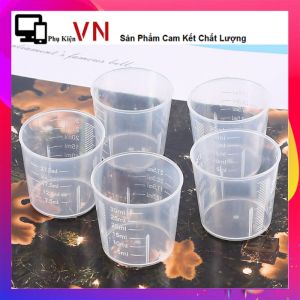 SET 5 Ly Nhựa Đo Lường Cốc Nhựa Chia Vạch 50ml 100ml 200ml - Ca Đong Đinh Lượng Dùng Cho Pha Chế Cốc Đong Dung Dịch Đa Năng Tiện Lợi
