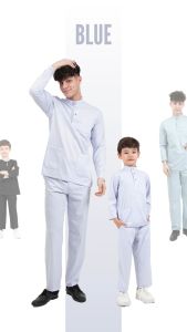 Alain Delon Slim Fit Baju Melayu Ayah Anak Sedondon set - 19024005 / 19024505 (A)
