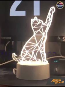 3D Creative USB Night Light Home Bedroom Decoration Table lamp Lampu Hiasan Bilik Tidur Led A02-A50