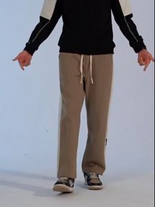 Celana Korduroi celana korean style Lurus Longgar pria Korea Pinggang Tinggi Celana Retro Kaki Lebar Celana Panjang Corduroy Casual Model lurus pria celana korduroy Mode retro gaya Korea