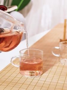 GIANXI Glass Mug Heat-resistant Tea Tumbler Clear Glassware Reusable Espresso Cups Outdoor Travel Teacup With Handle Anti-hot Shot Glass 130ML*2