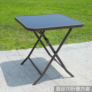 Outdoor Small round Table Tea Shop Balcony Outdoor Seating Garden Leisure Area Layout Folding Iron Art Modern Minimalist Style