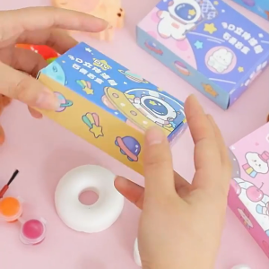 MallMainan-M385 Mainan Edukasi Anak Alat Lukis Patung Gypsum Motif Animasi Lucu Paint Gypsum Mainan