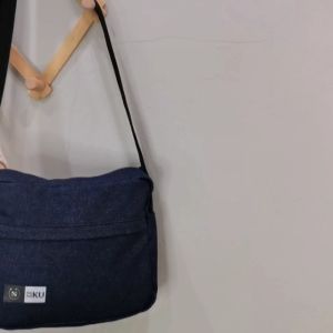 TAS SELEMPANG SHOULDERBAG MATERIAL DENIM DAN CANVAS NUNAKU