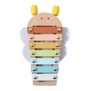 Bé Đồ Chơi Âm Nhạc Bằng Gỗ Bộ Nhạc Cụ Montessori Sóc Maracas Trống Xylophone Giáo Dục Sớm Học Cảm Giác Cho Trẻ Em