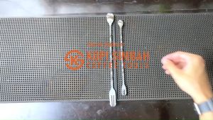 Long Bar Spoon with Fork 32 cm 26 cm Stainless Steel Sendok Panjang dengan Garpu Pengaduk Cocktail