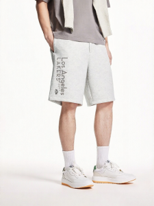 Jack Jones | NBA Lakers Co-branded Velvet Letter Patterned Mens Shorts