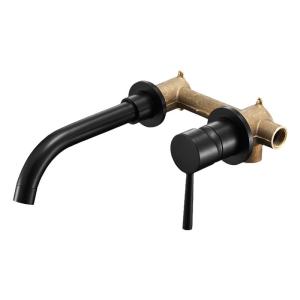 CUNGSA | Black Copper Hot & Cold Two-hole Wall-mounted Basin Faucet