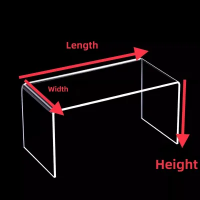Acrylic Display Stand U-Shaped Shelf Cabinet Transparent Elevation Rack Cosmetic Fridge Multi-layer Partition Board