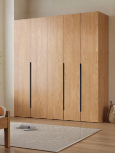 Solid Wood Simple Main Bedroom Freestanding Wardrobe