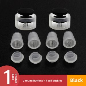 Shoelace for Lazy People Tie-Free Tie-Free Shoe Buckle Handy Gadget round Rope Elastic Color Kids Adult Neutral Press Buckle