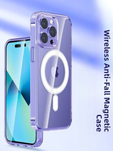 Henyou | Apple 14 Series Magnetic Absorption Shockproof Silicone Phone Case Full Cover Charging Case Protective Shell For Men And Women