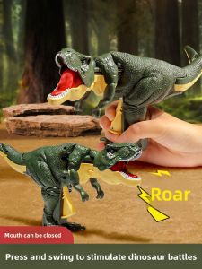 BABYSHOME | Pressable Dinosaur Toy Wags Heads Swings Bites