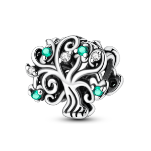 Mặt Dây Chuyền Giáng Sinh Bằng Bạc 925 Sterling Với Dây Xích Hạt Điều Chỉnh Được Dành Cho Nữ Kiểu Bohemia Charm Zircon Tự Làm Vòng Tay