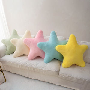 18cm Cute Star Plush Toys Soft Star Shaped Pillow for Bed Sleep Hugging Toy Adorable Home Decoration Birthday Gifts for Kids