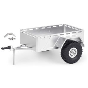 1Pcs Aluminum Small Utility Trailer For 1/30 RC Crawler Axial SCX30 Bronco Wrangler Upgrade Part
