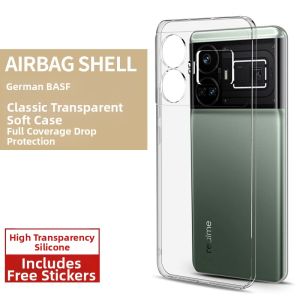 HANXIAOSHE | Transparent Shockproof Phone Case for Realme GT5/GT5 Pro