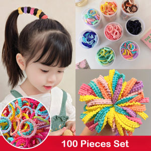 Băng cao su của cô gái ngọt ngào dễ thương Dây Buộc Tóc xù lông đầy màu sắc đàn hồi cao Phụ kiện tóc dây buộc tóc