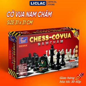 (XẢ KHO) Bộ Cờ Vua Nam Châm Cao Cấp bàn nhựa dày cứng cáp quân cờ nhựa bóng mịn Đồ chơi Cờ Vua Quốc Tế