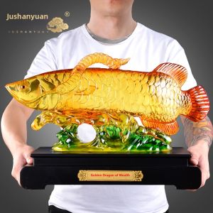 JUSHANYUAN | Wealth Attracting Crystal Koi Ornament