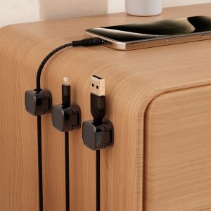 Bảng Điều khiển nội thất xe hơi Cáp dữ liệu tổ chức từ tính dây cáp máy tính để bàn quản lý khóa kẹp cáp cố định