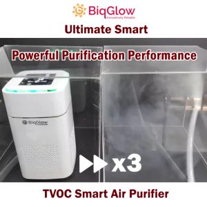 BiqGlow 【Superior & Effective】 TVOC SMART Air Purifier HEPA Negative Ion 360 Vortex Air Purification PU-101