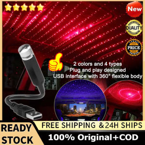 💡Chất lượng cao + trong kho💡Mui xe đèn sao Nội Thất LED Đầy Sao Laser Bầu Không Khí Môi Trường Xung Quanh Máy Chiếu USB trang trí ô tô Đêm Trang Trí Nội Thất Thiên Hà Đèn
