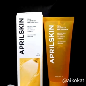 【SG Local delivery】APRILSKIN Calendula Peel Off Facial Mask - Gently exfoliates removes impurities improves uneven skin tone 100g