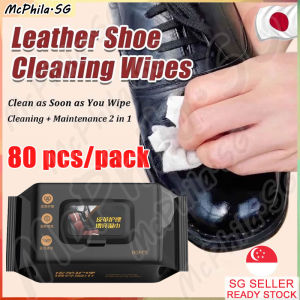 ⚡𝙎𝙂 𝙨𝙩𝙤𝙘𝙠⚡ 80pcs/pack Leather wipes / Leather cleaner / Car leather wipes / Bag leather cleaner / Sofa leather cleaner 皮革清洁湿巾
