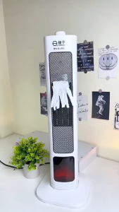 Bảo hành 12 tháng - Máy sưởi gốm hình ngọn lửa YangZi 2000w tự động xoay  3 cấp độ làm nóng tự ngắt khi đổ và chống quá nhiệt quạt sưởi cao cấp không lo bị bỏng