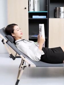 300kg MOK เตียงพับได้ แบริ่งน้ำหนัก เตียงพับ ใช้ผ้า 193cm เก้าอี้นอน Oxford คุณภาพสูง เตียงนอนพับได้ ปรับความสูงได้ แจกหมอน เก้าอี้สนามพับได้