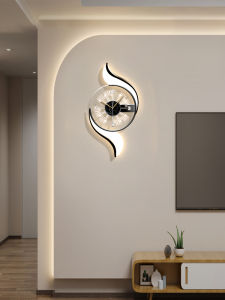 ARTPIONEER | Elegant Black and White Silent Lighted Wall Clock
