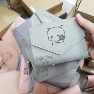 Ví Nữ Cầm Tay Phong Cách Hàn Quốc - Ví nữ khắc tên - quà tặng ý nghĩa cho nữ - khắc hình và chữ theo yêu cầu