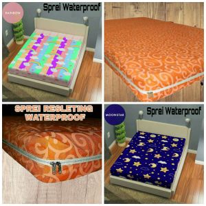 PROMO SPREI RESLETING WATERPROOF ANTI AIR TINGGI 25 CM