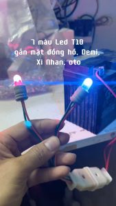 COMBO Cục Chớp + Đèn LED T10 Siêu Sáng Lắp Mặt Đồng Hồ Demi Xi Nhan Xe Máy Ô Tô Đủ 7 Màu Lựa Chọn