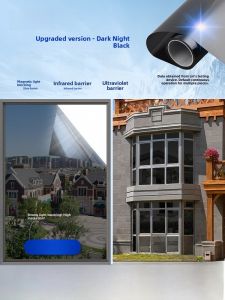 Heat Insulation Window Film Privacy One Way Vision Sunscreen Glass Sticker Bedroom Shade Blind Decal Home Decor Pet Material