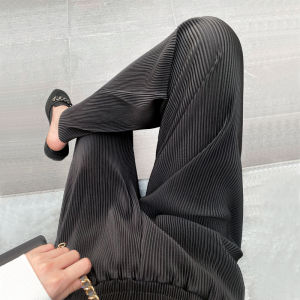LD | Summer Autumn High Waist Slim Black Leg Pants