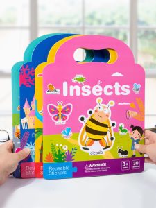Portable Early Education Intelligence Development Stickers Book Educational Story