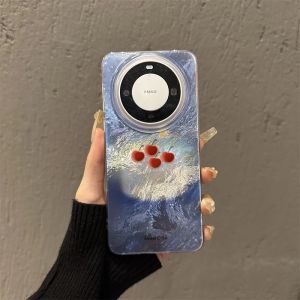Creative Cherry Cake Pattern Mobile Phone Case for Huawei Mate50/60/70Pro And  11/12/13/14/15/16Promax Cute Cartoon Soft Shell