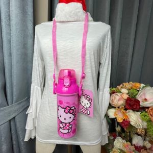 ✨เคลียร์สต๊อค!! กระติกน้ำ ขวดน้ำ กระบอกน้ำ มีสายสะพาย พกพาง่าย น้ำหนักเบา ปลอดสาร BPA ขนาด 480 ML แบบยกดื่ม 1 ใบ