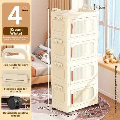 JIELEYOU | Multifunctional Storage Cart Mobile Drawer Style Organizer