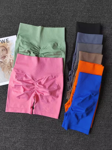 Quần Short Thể Thao Nữ Cạp Cao Quần Tập Yoga Nâng Mông Quần Bó Sát Quần Bó Quần Thể Thao Quần Ba Điểm