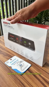 LENOVO V7 PLUS 10 inch Dash Cam Stream Media Dual Lens FHD 1080P Rearview Mirror Camera Flexible front lens IPS TOUCH SCREEN  with night vision 170 degree wide angle dash camera for car