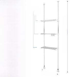 Toilet Rack Floor Toilet Supplies Complete Collection of Floor-Standing Bathroom Rack Flip Top Washing Machine Rack