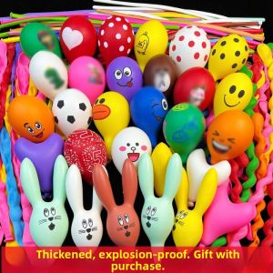 OUKUMAN | Cartoon Rabbit Assorted Shape Balloon Decor Package